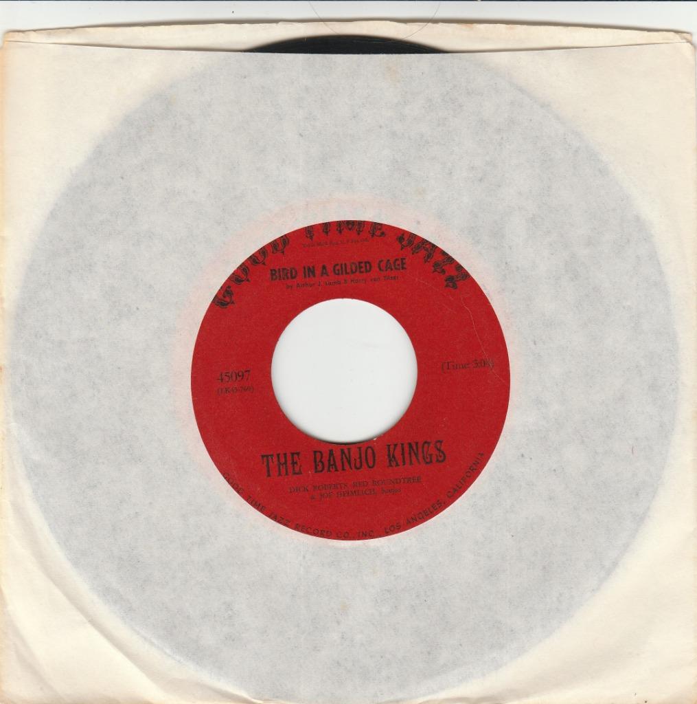 45T: The Banjo Kings: Bird in a gilded cage   Jazzy, Gebruikt, 7 inch, Single, Ophalen of Verzenden