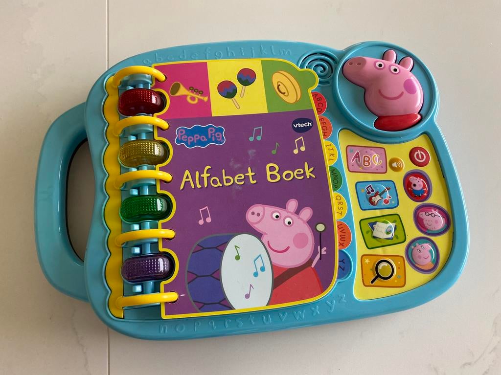 V tech alfabet boek. Amper mee gespeeld!, Enlèvement ou Envoi, Comme neuf