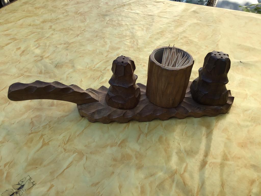 Poivre et sel et porte cure dent en bois d’olivier, Enlèvement ou Envoi