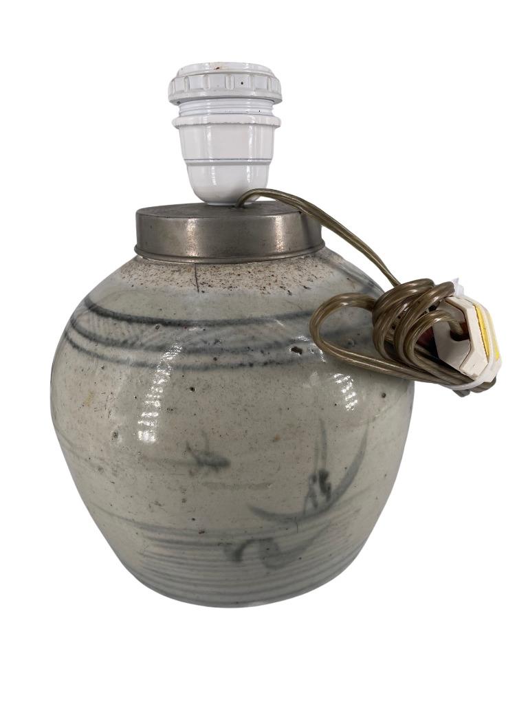 Pot à Gingembre en Porcelaine de Chine – Monté en Lampe, Enlèvement ou Envoi