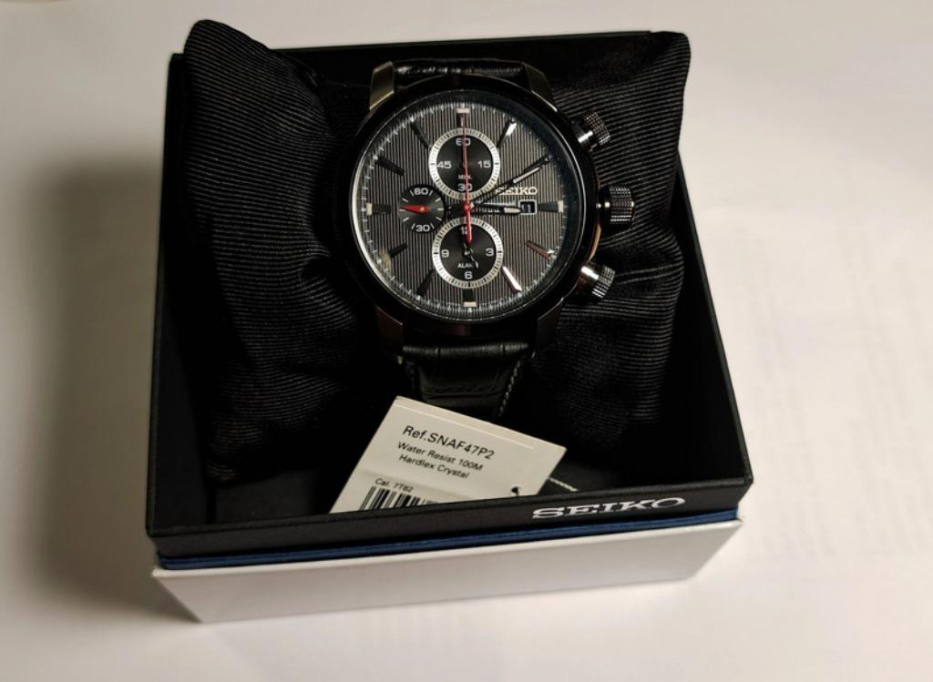 Seiko horloge, Handtassen en Accessoires, Horloges | Heren, Seiko, Leer, Staal, Polshorloge