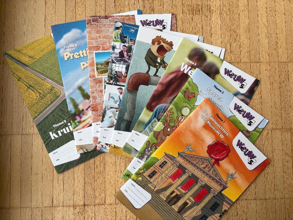 WOUW 5: 8 werkboekjes voor het vijfde leerjaar, Boeken, Schoolboeken, Nieuw, Natuurkunde, BSO, Ophalen of Verzenden