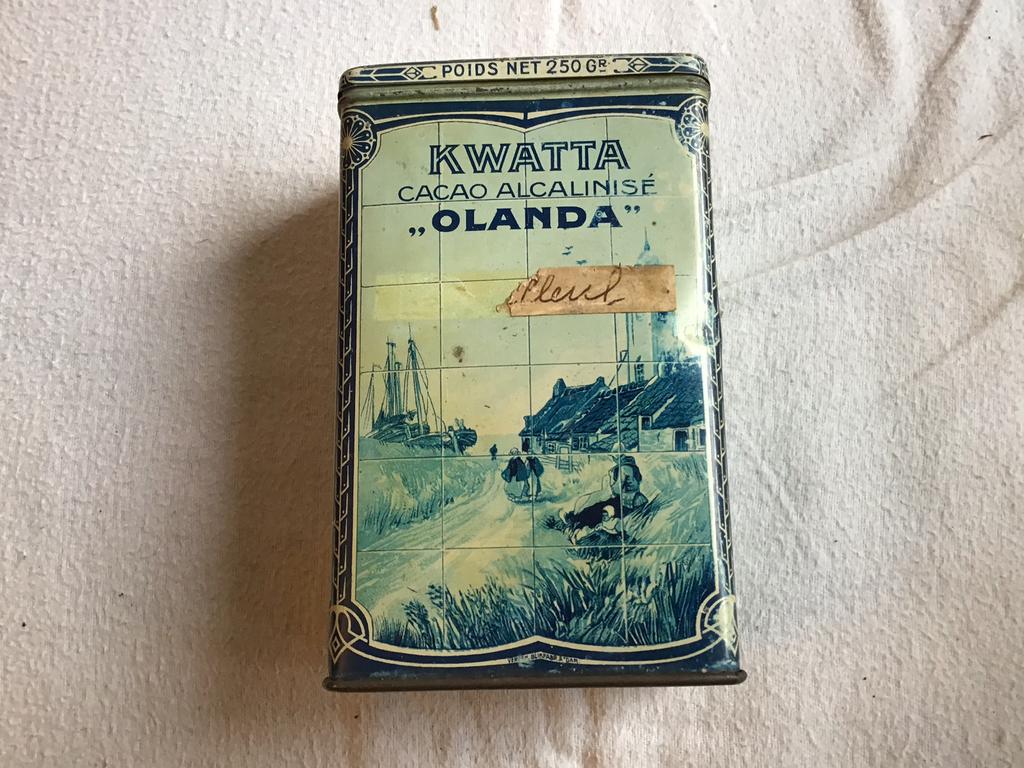 Boite en métal de cacao Kwatta, Ophalen of Verzenden