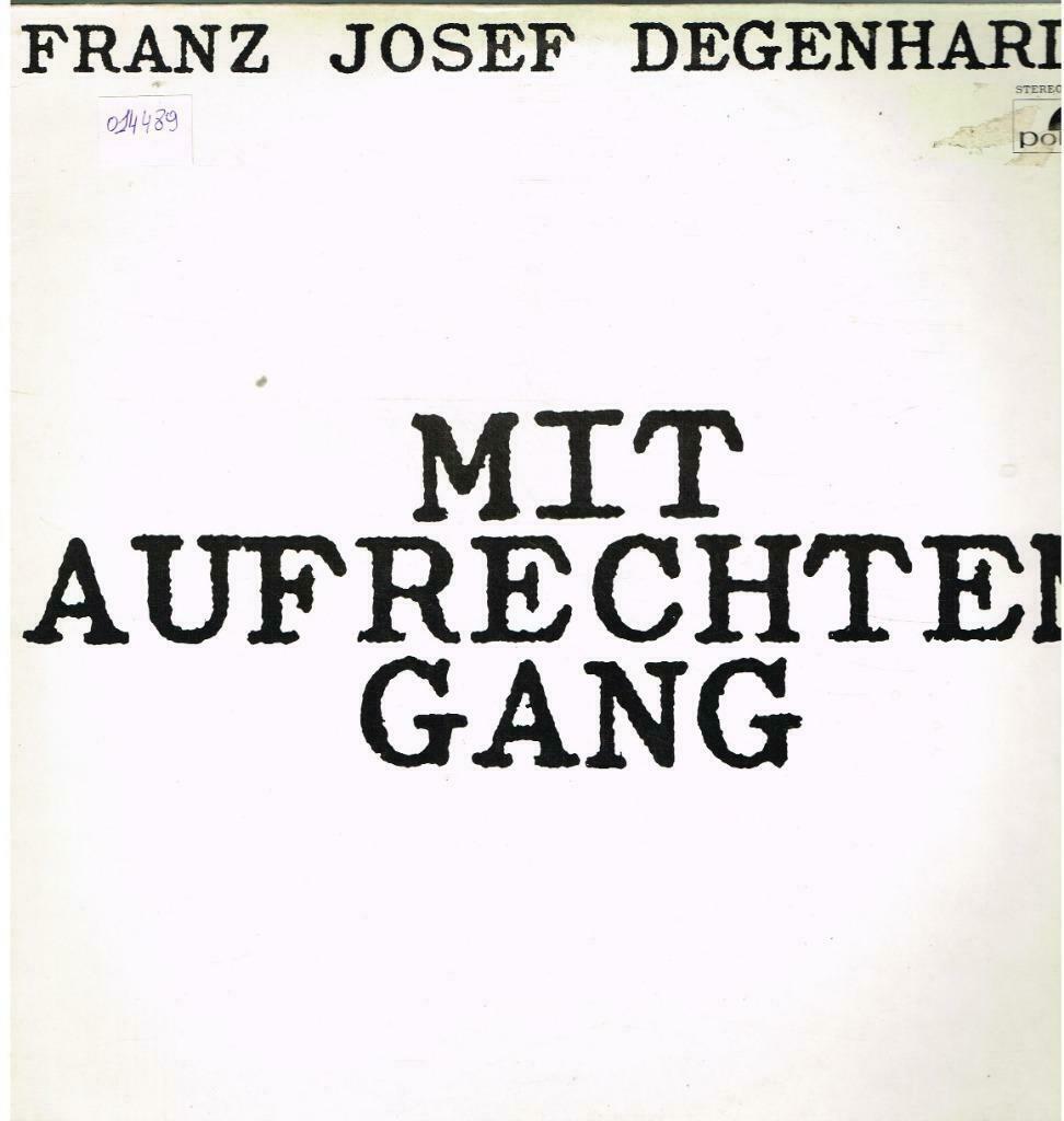 lp    /    Franz Josef Degenhardt ‎– Mit Aufrechtem Gang, Enlèvement ou Envoi, Autres formats