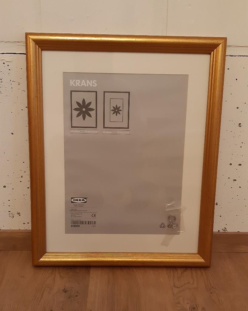 Gouden kader Ikea 40x50, Huis en Inrichting, Woonaccessoires | Lijsten, Ophalen, 50 tot 75 cm, Nieuw, Minder dan 50 cm