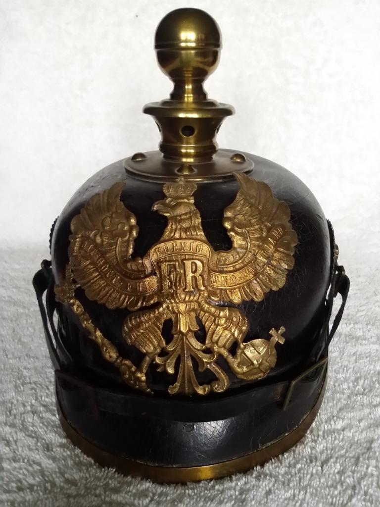 Casque à pointe modèle 1895 troupe d'artillerie de Prusse., Enlèvement ou Envoi, Armée de terre, Casque ou Béret