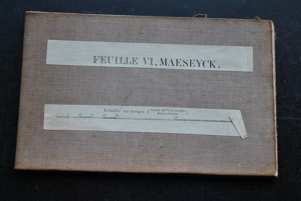 Ancienne carte topographique sur tissu MAESEYCK 1910 Maaseik, Gelezen, Overige typen, Ophalen of Verzenden, 1800 tot 2000