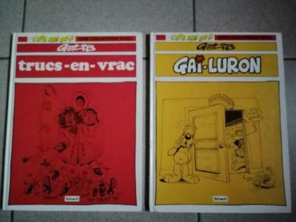 2 BD l'Eté des BD Shell - GOTLIB Gai Luron et Trucs en vrac, Enlèvement ou Envoi, Utilisé