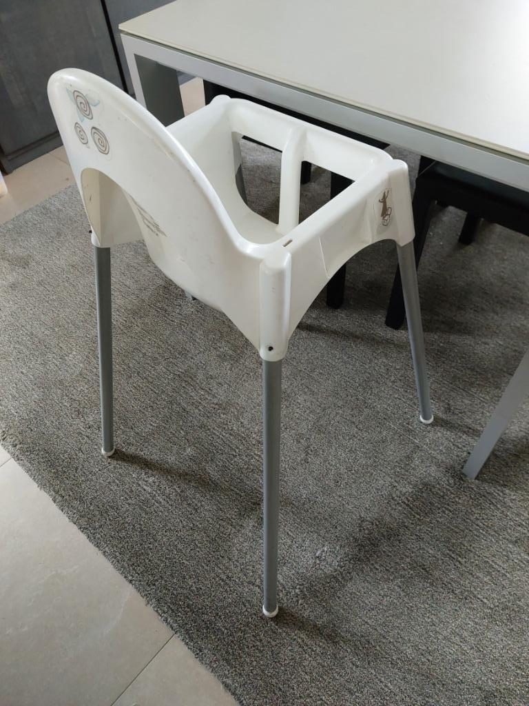Wit kinderstoeltje, Kinderen en Baby's, Kinderstoelen, Ophalen, Gebruikt, Overige typen