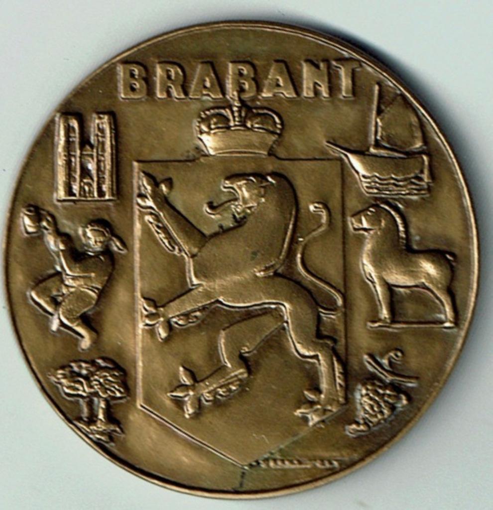 Médaille bronze d'ancien combattant Brabant dans sa boïte, Collections, Envoi, Ruban, Médaille ou Ailes