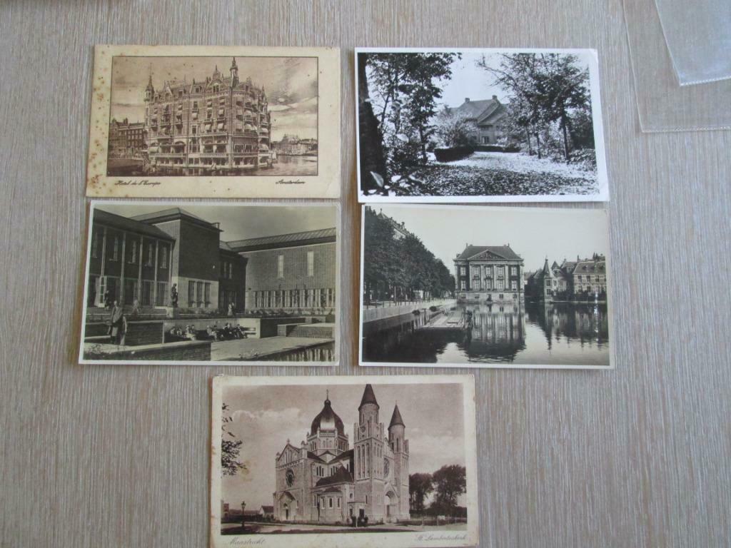 5 oude postkaarten van Nederland, Verzenden