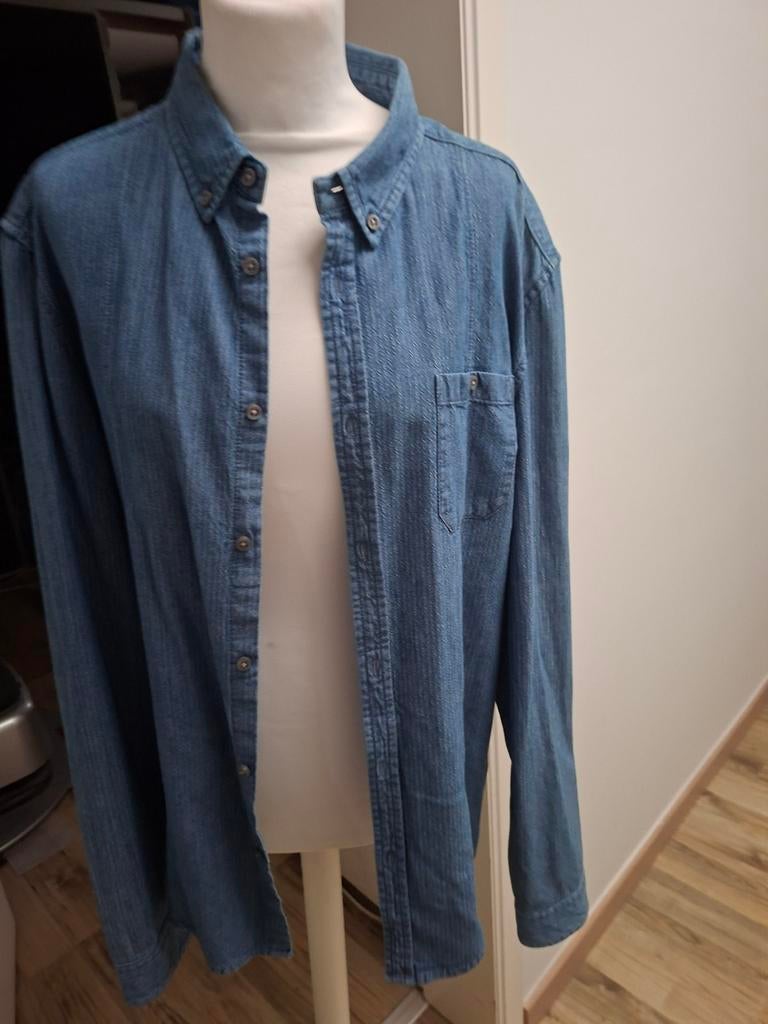 Jeanshemd maat large, Kleding | Heren, Overhemden, Ophalen of Verzenden