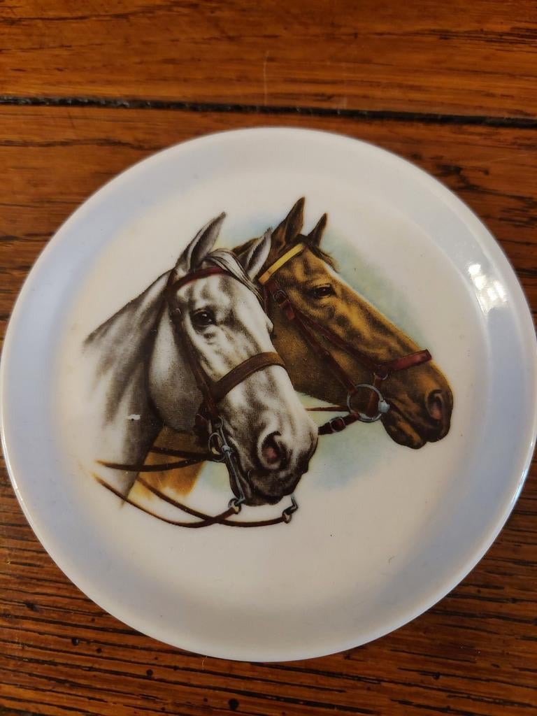 Sierbordjes met afbeelding paarden, Ophalen of Verzenden