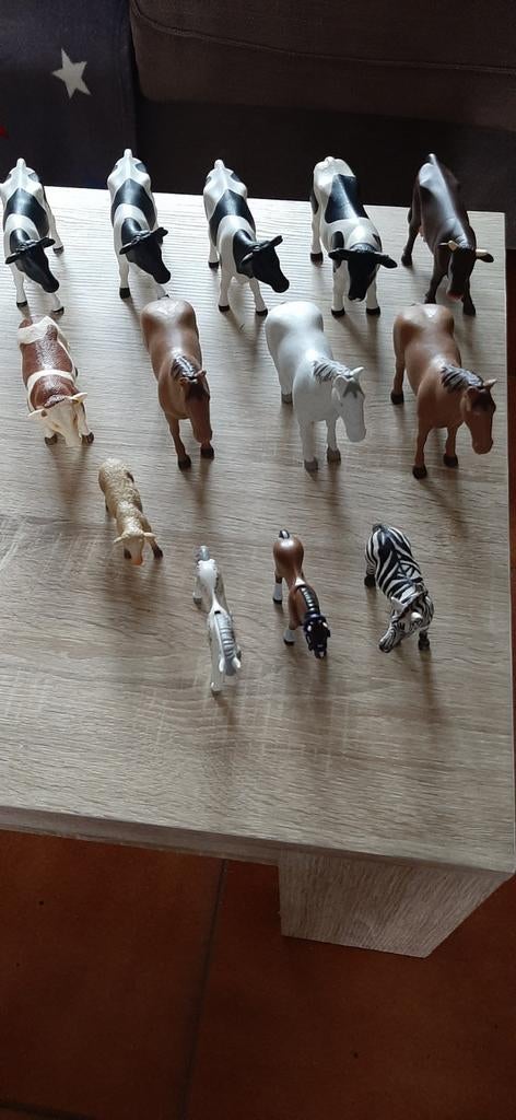 Figurines Bruder et Playmobil (vaches, chevaux, etc), Collections, Collections Animaux, Comme neuf, Enlèvement