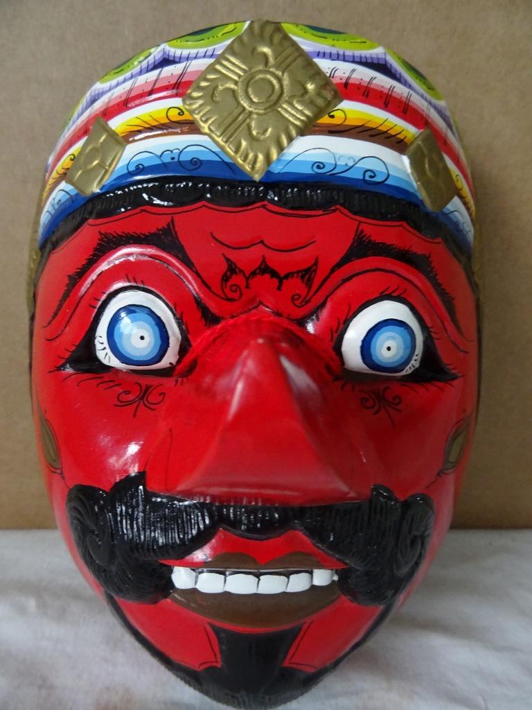 Masker Indonesië masker vintage houten masker Indonesië 1960, Ophalen of Verzenden