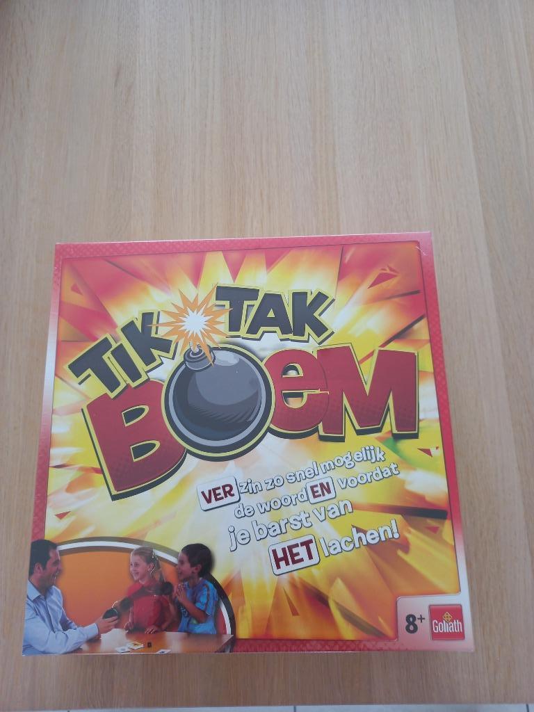 Spellendoos : Tik Tak Boem, Cinq joueurs ou plus, Enlèvement ou Envoi, Neuf, Goliath