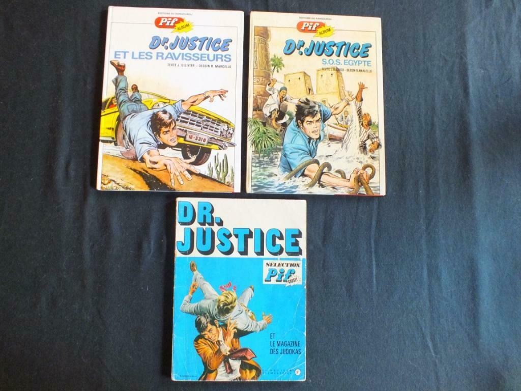 DOCTEUR JUSTICE (2 ALBUMS).      EDITIONS DU KANGOUROU, Plusieurs BD, Enlèvement ou Envoi, Utilisé, OLLIVIER-MARCELLO