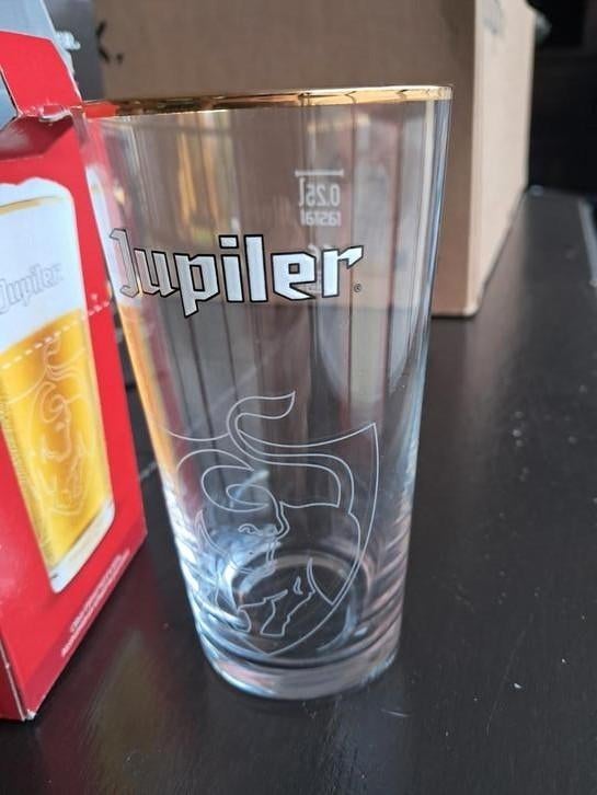 Jupiler email bierglas., Verzamelen, Biermerken, Ophalen of Verzenden, Zo goed als nieuw, Jupiler