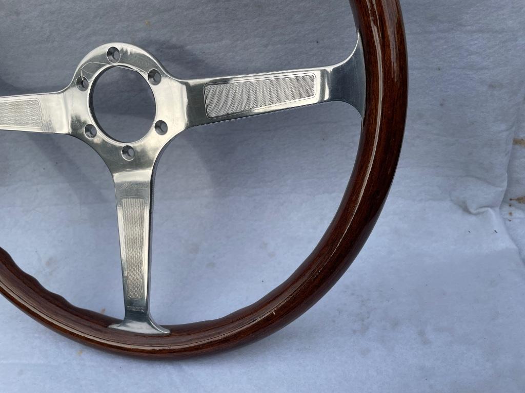 Momo vintage houten stuurwiel Moretti signature 39 cm, Ophalen of Verzenden, Gebruikt