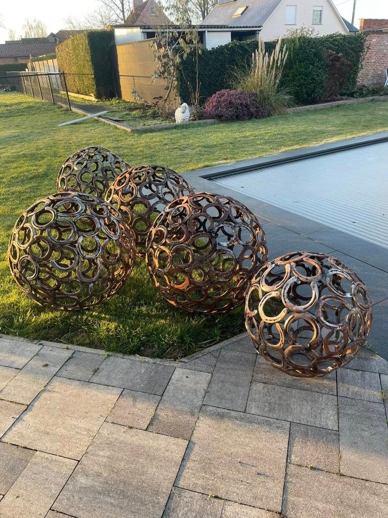 Hoefijzer bollen diameter 60 of 80 CM, Ophalen, Gebruikt, Overige materialen, Overige typen
