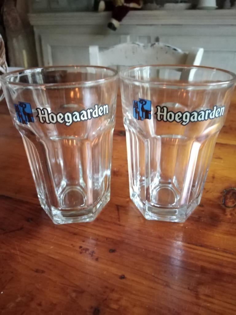 Glazen Hoegaarden, Ophalen of Verzenden