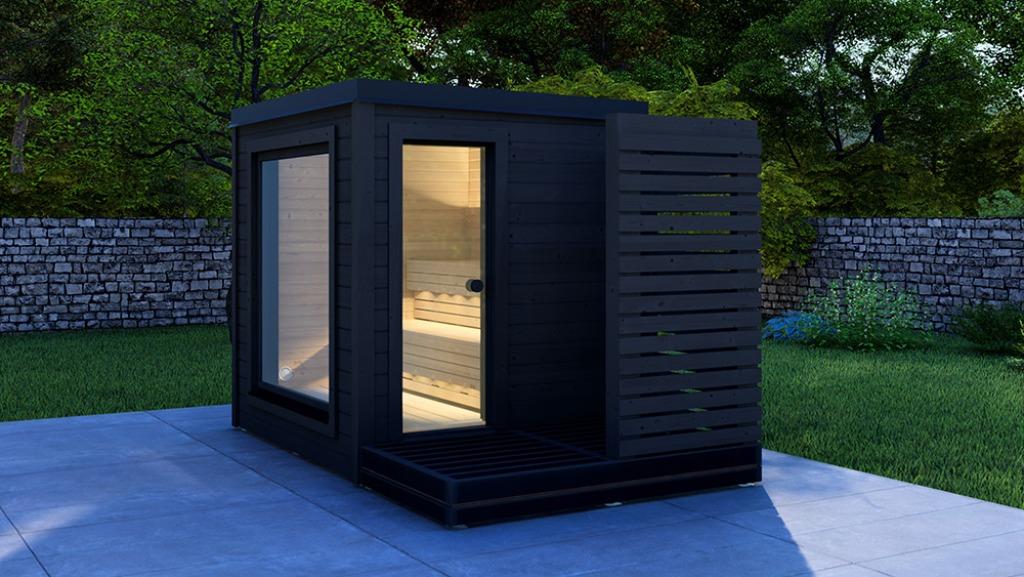 Sunset Outdoor Sauna unieke mooie buitensauna! Koopzondag!, Enlèvement, Neuf, Finlandais ou Traditionnel, Sauna complet