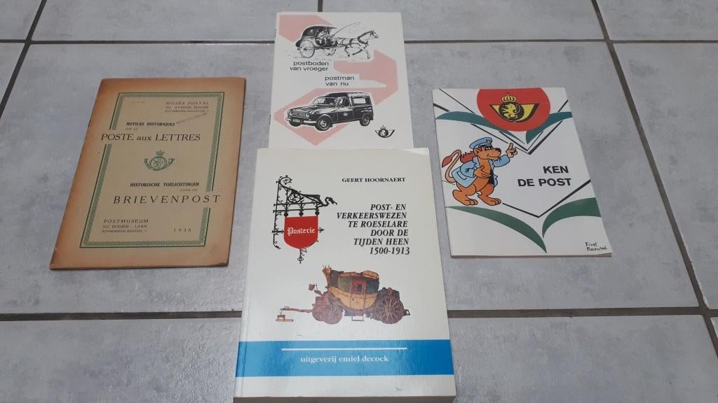 4 historische postboeken – inc zeldzaam museumboekje 1936, Boeken, Geschiedenis | Nationaal, Ophalen of Verzenden