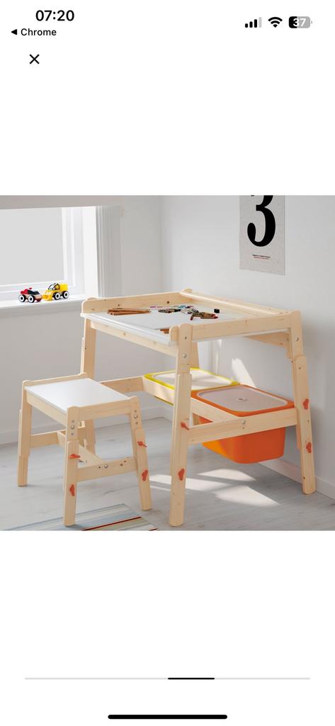 Ikea Flisat kinderbureau, Enlèvement, Utilisé