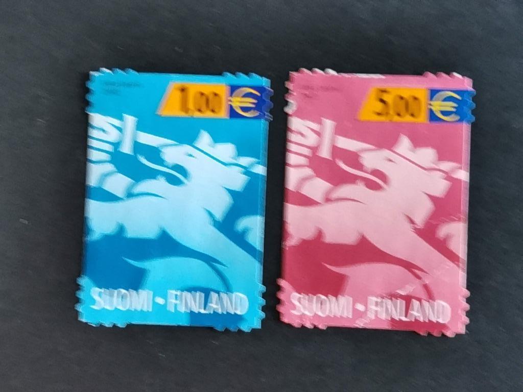 Finland 2002 - reeks heraldieke leeuw, Postzegels en Munten, Ophalen of Verzenden, Finland, Gestempeld