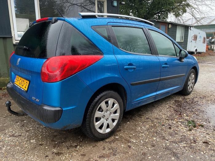 Portière 4portes arrière droite d'un Peugeot 207 (KMU), -, 3 mois de garantie, Utilisé, Porte