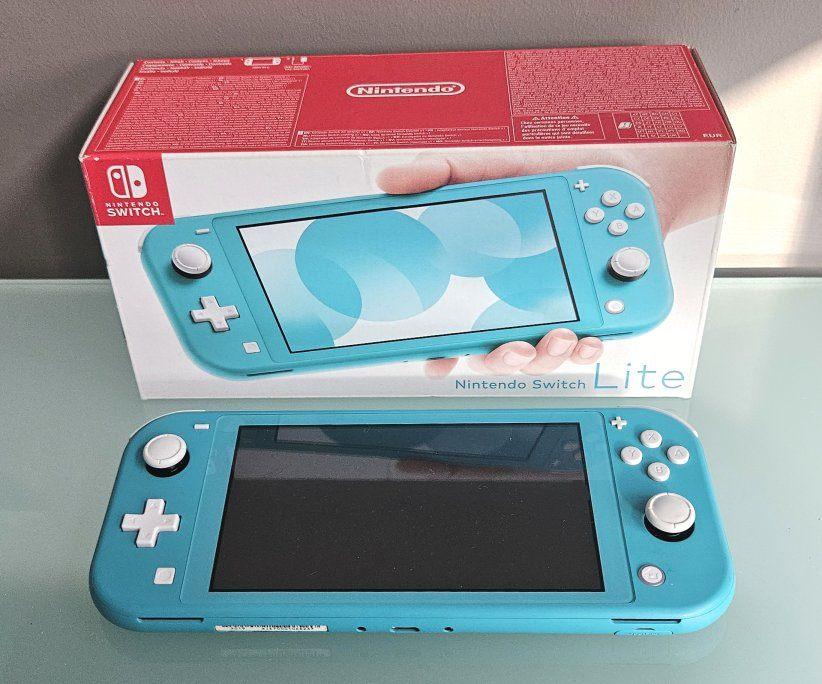 Nintendo Switch Lite Turkoois 35 Gb, Games en Spelcomputers, Spelcomputers | Nintendo Switch, Gebruikt, Switch Original, Met 2 controllers