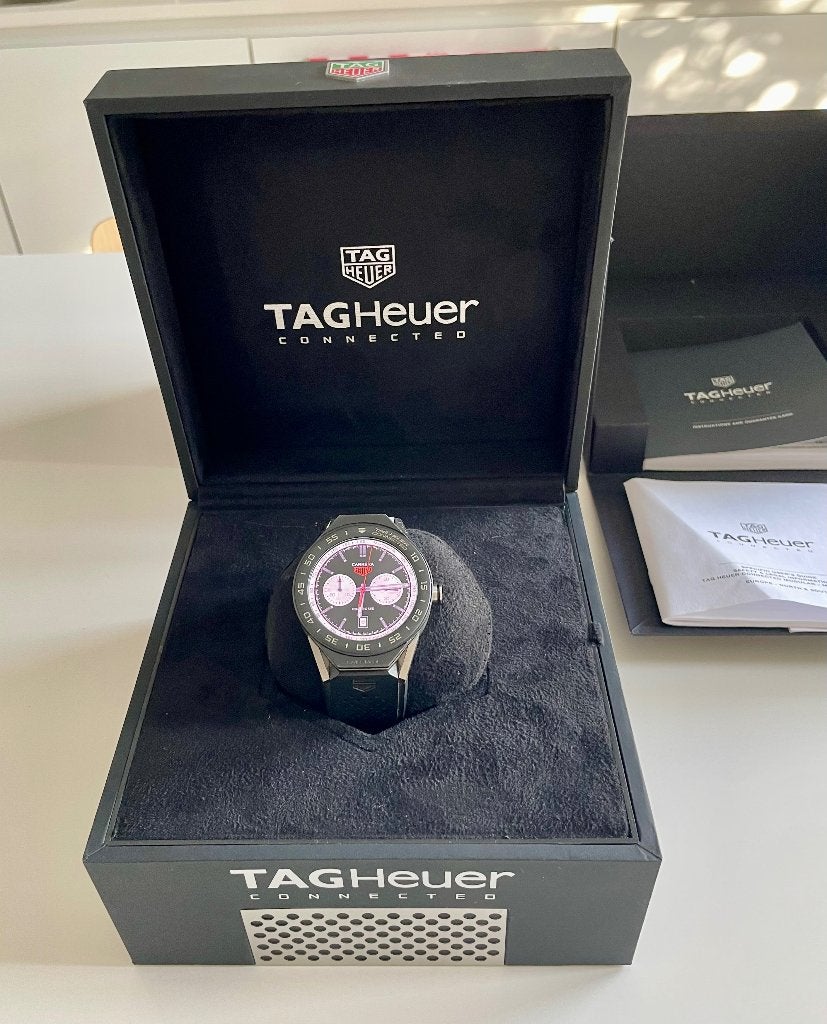 TAG Heuer Connected Modular 45 - Titane - Très bon état, Montre-bracelet, Enlèvement ou Envoi, Autres matériaux, Synthétique