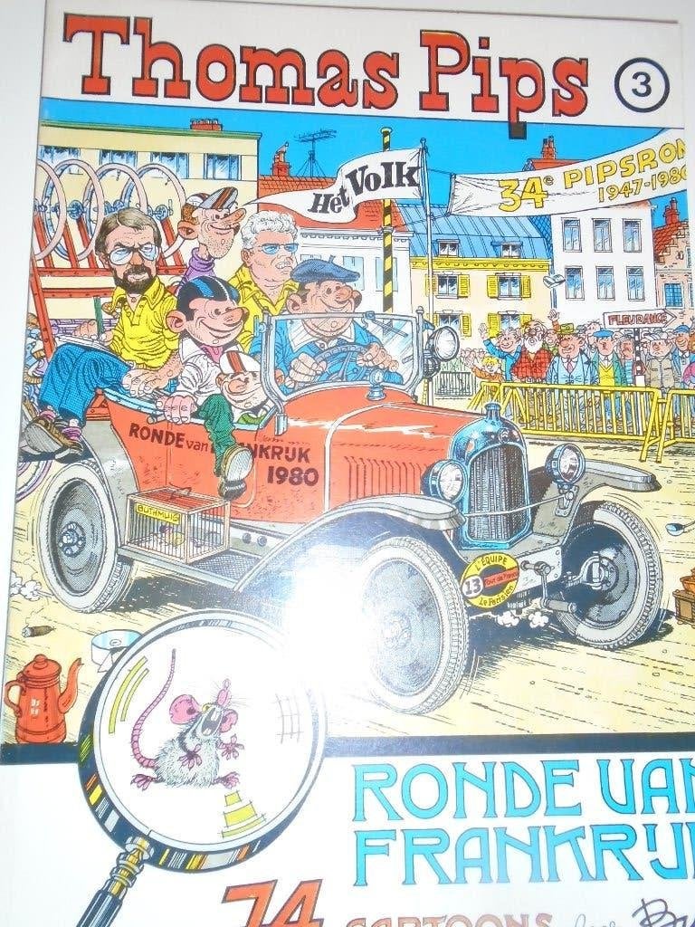 thomas pips : ronde van frankrijk 3, Boeken, Gelezen, Eén stripboek, Ophalen of Verzenden, Buth