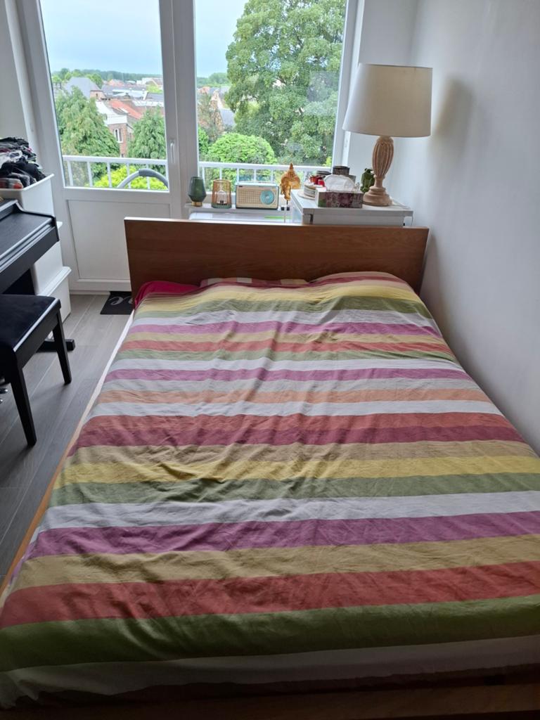 2 Persoonsbed met grote nachtkast, Huis en Inrichting, Slaapkamer | Complete slaapkamers, Ophalen