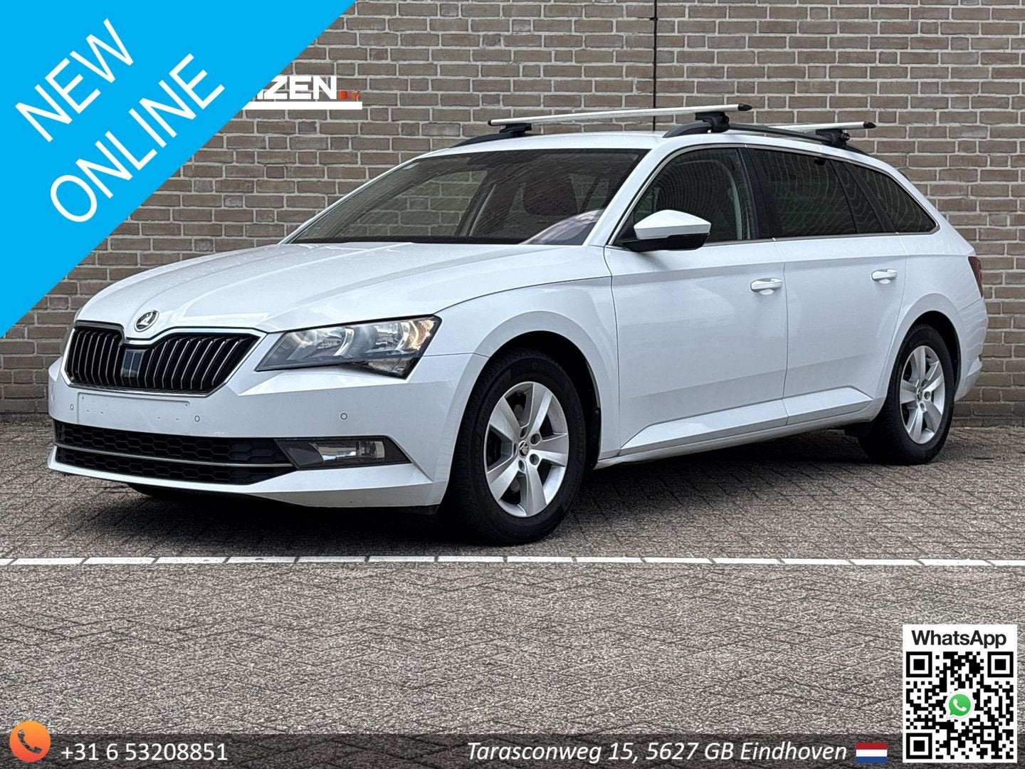 Skoda Superb 2.0 TDI Ambition Business | € 9.900,- NETTO! |, Auto's, Skoda, Zwart, Wit, Bedrijf, 111 g/km