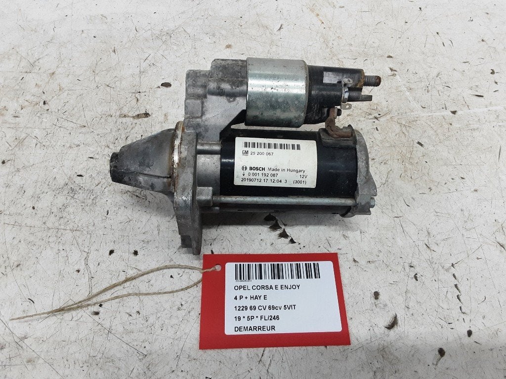 DÉMARREUR Opel Corsa E (01-2014/06-2019) (25200067), Autos : Pièces & Accessoires, Opel, Opel Automobile GmbH, Utilisé, Kontakt-opel@opel.com