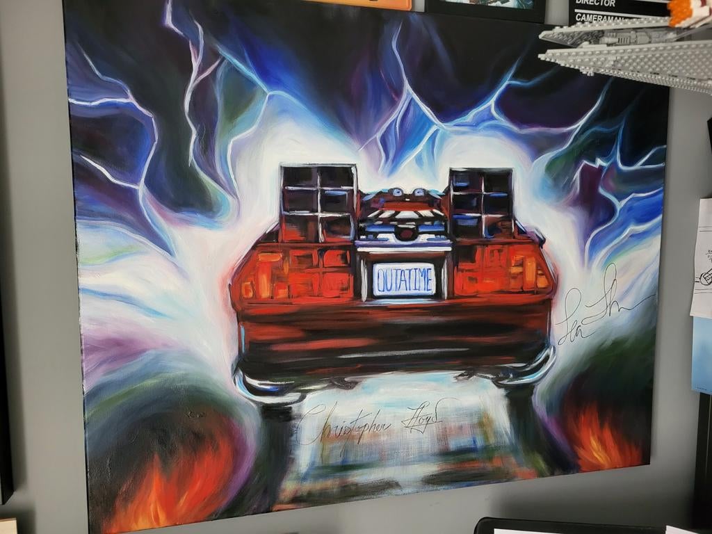 Schilderij Back to the Future, Ophalen