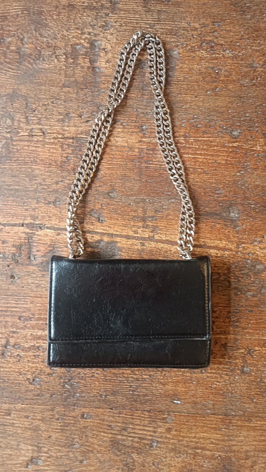 sac à main noir, avec chaîne metalique / MNG, Handtassen en Accessoires, Ophalen of Verzenden, Zwart