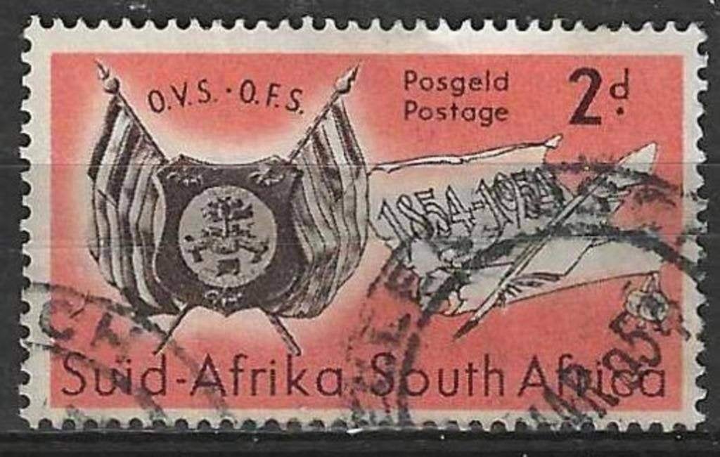 Afrique du Sud 1954 - Yvert 199 - État indépendat d'Or (ST), Timbres & Monnaies, Timbres | Afrique, Envoi, Afrique du Sud, Affranchi