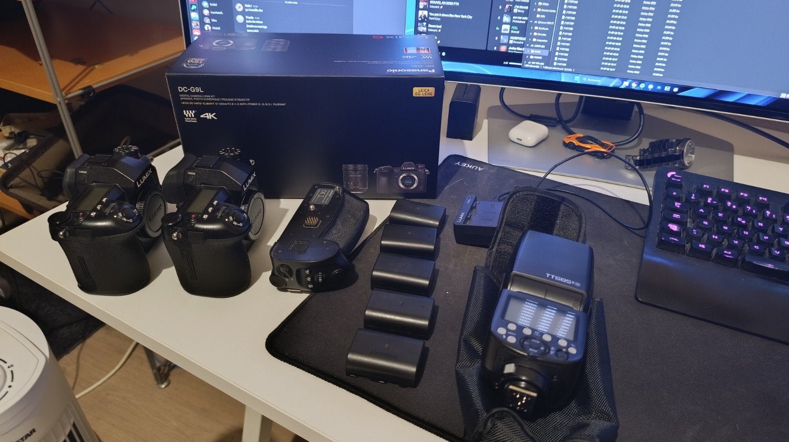 LUMIX G9 KIT COMPLET, Flash