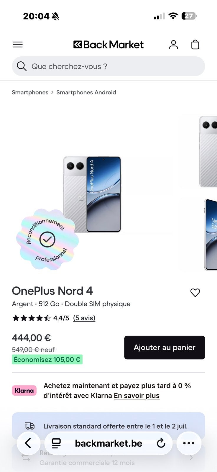 One plus nord 4 !, Ophalen, Zo goed als nieuw