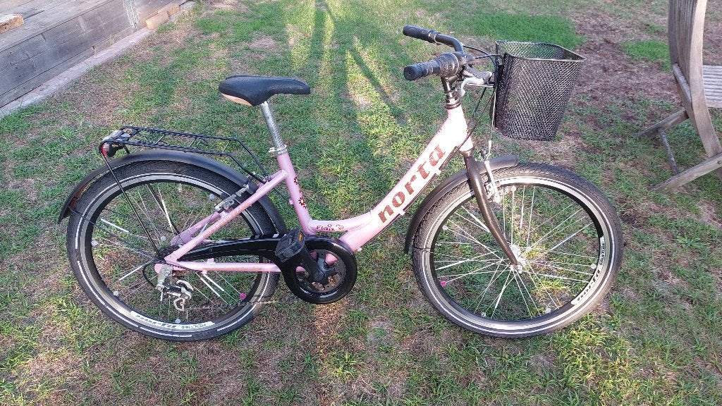 24 inch Norta Girls Flair meisjesfiets, Fietsen en Brommers, Ophalen, Handrem, Norta, Gebruikt