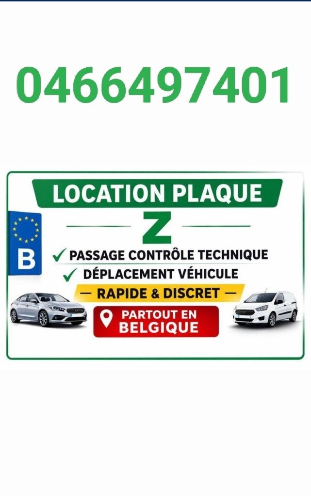 Contrôle technique, plaque Z.