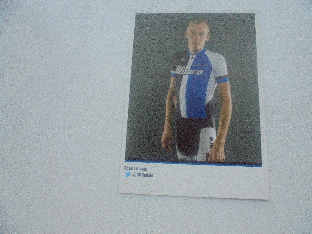 wielrenner-robert gesink, Verzamelen, Foto's en Prenten, Verzenden, 1980 tot heden, Zo goed als nieuw, Foto
