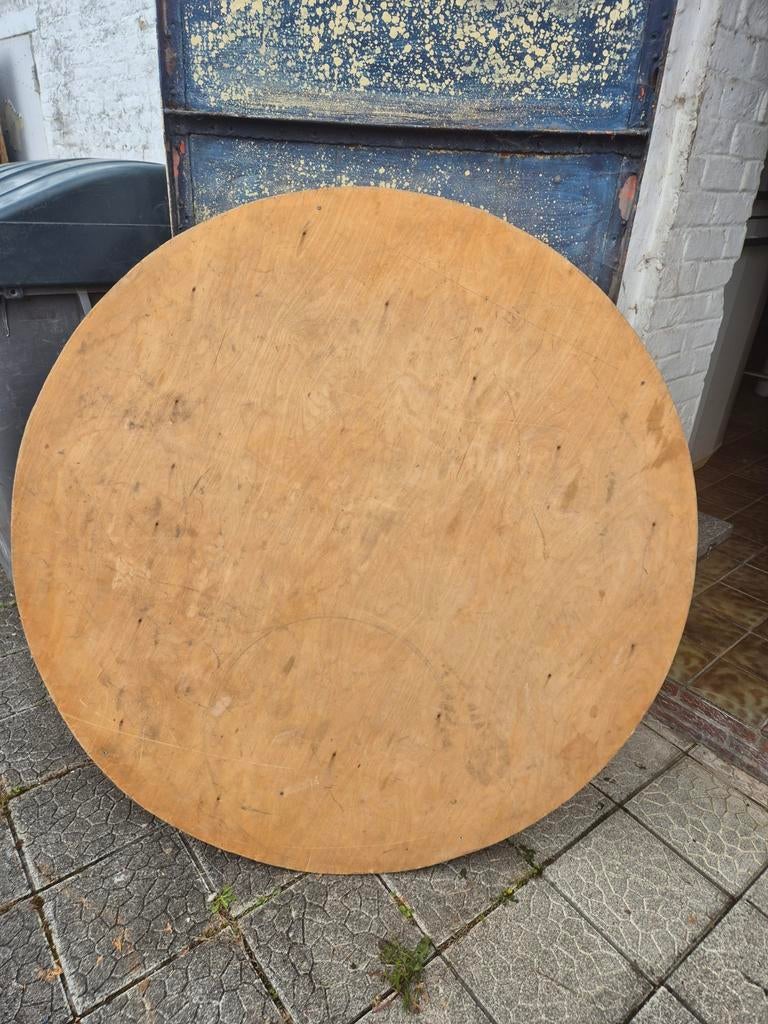 Plateau/table ronde en bois 145 cm de diamètre, Enlèvement