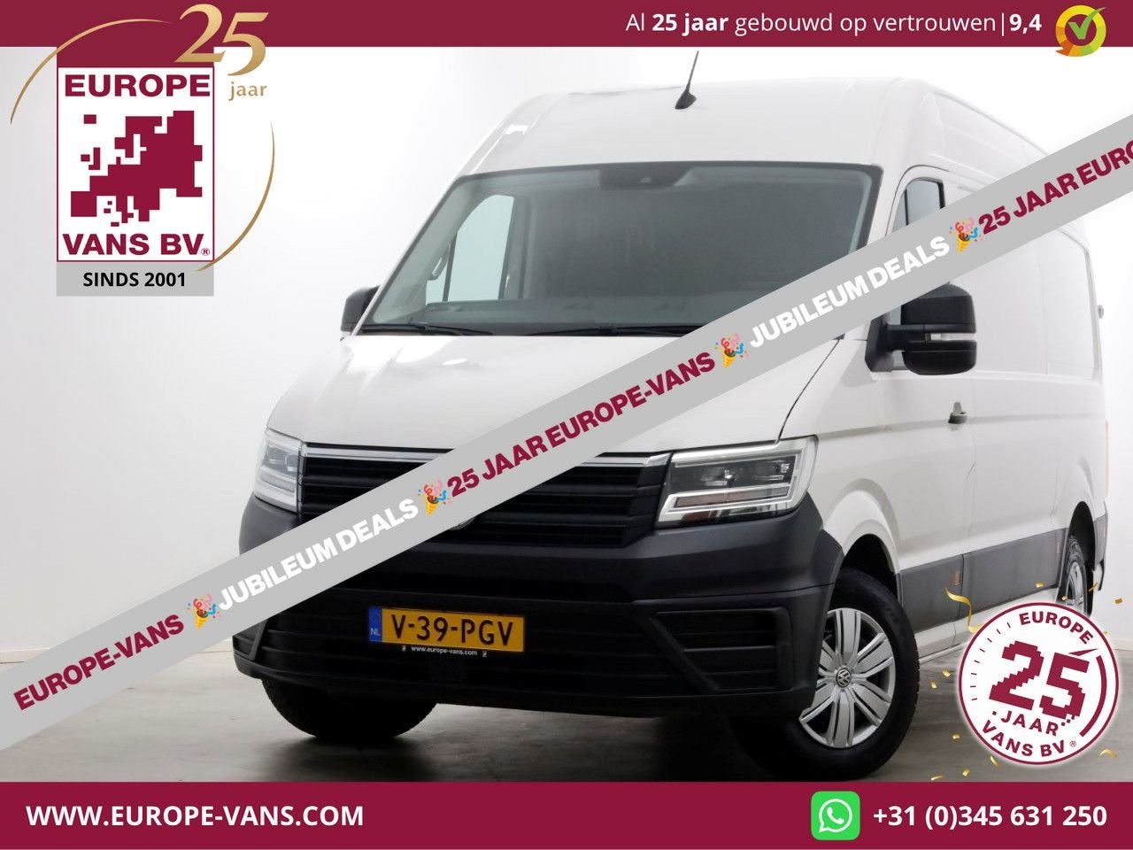 Volkswagen Crafter 35 2.0 TDI 140pk L3H3 (L2H2) LED/ACC/Came, Auto's, Bestelwagens en Lichte vracht, Wit, Bedrijf, Onderhoudsboekje