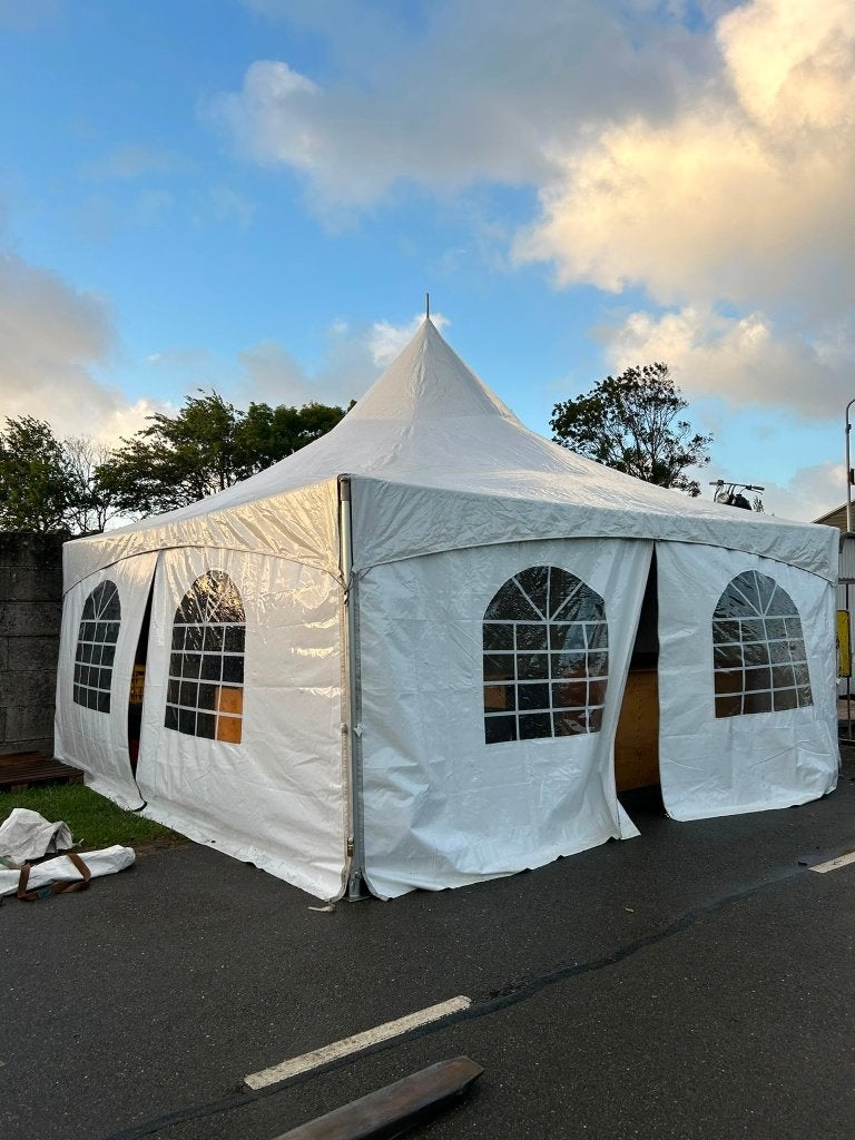 Pagodetent 6x6 meter - Bonbo Keder - incl. zijwanden, Tuin en Terras, Partytenten, Ophalen, Opvouwbaar, 6 meter of meer, 2 meter of meer