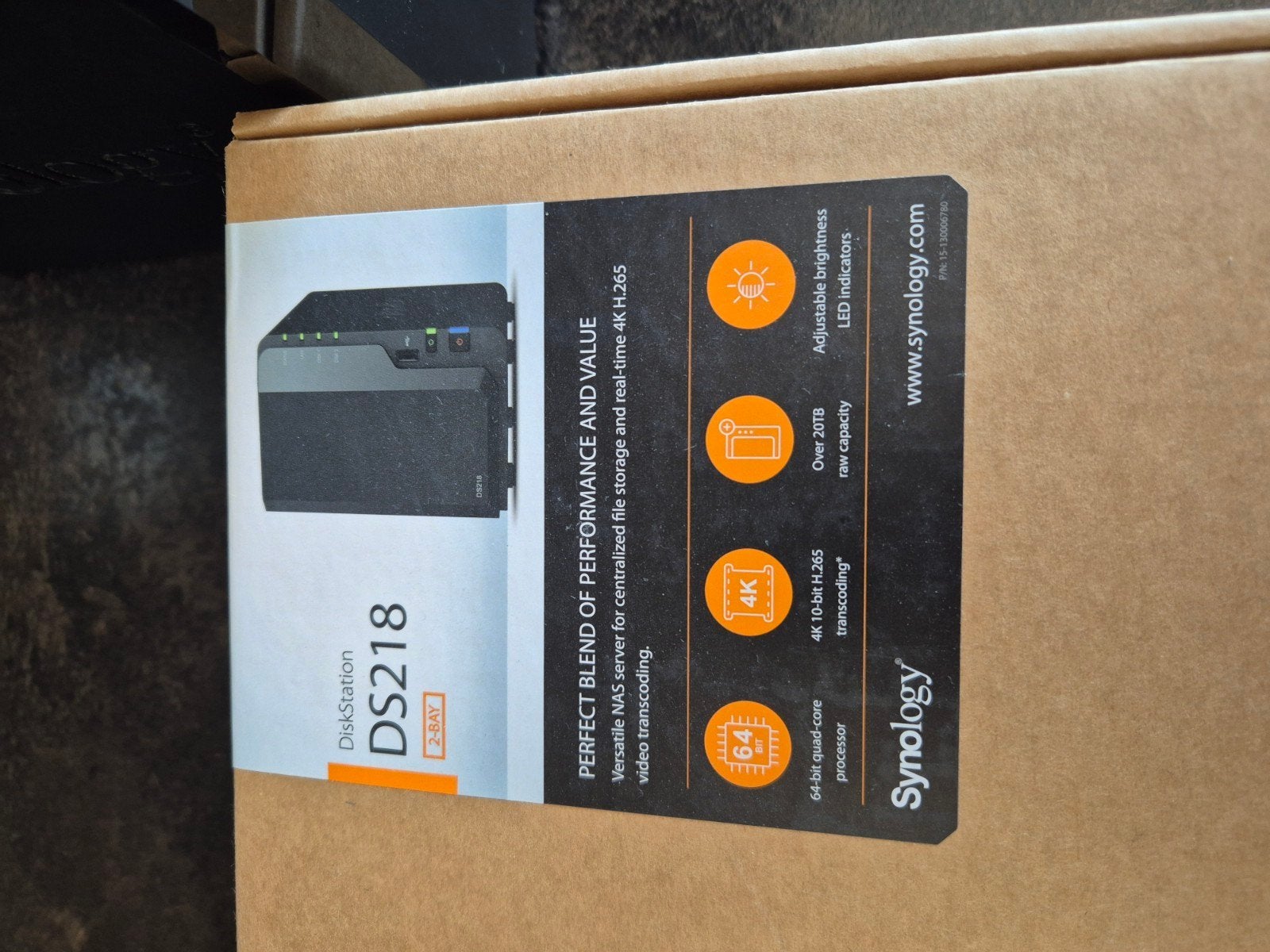 Synology DiskStation DS218 NAS — €150, Informatique & Logiciels, Enlèvement ou Envoi, Utilisé