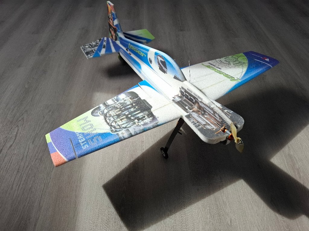 RC Factory - Laser XL 1060mm, Blue VLIEGKLAAR, Ophalen, Zo goed als nieuw, Elektro