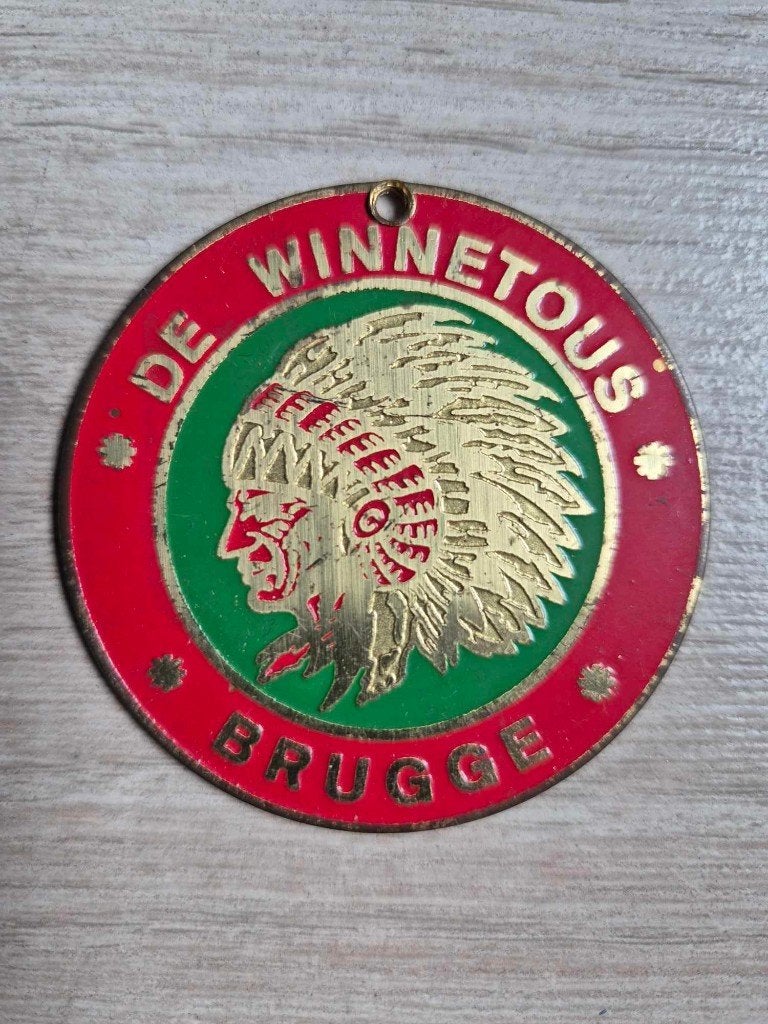 Carnaval medaille Brugge De Winnetous, Ophalen of Verzenden